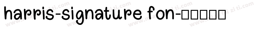 harris-signature fon字体转换